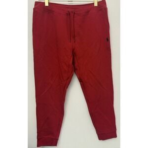 POLO RALPH LAUREN MENS COTTON KNIT JOGGER SWEATPANTS RED 2XL